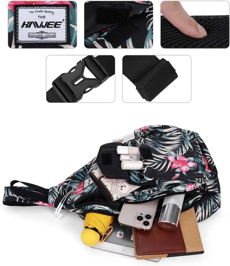 HAWEE Backpack Sling for Women Anti-Water Crossbody Bag Inclined Adjustable Pack | Casual, Adjustable Strap, Water Repellent, for Travel/Sport - Image 3